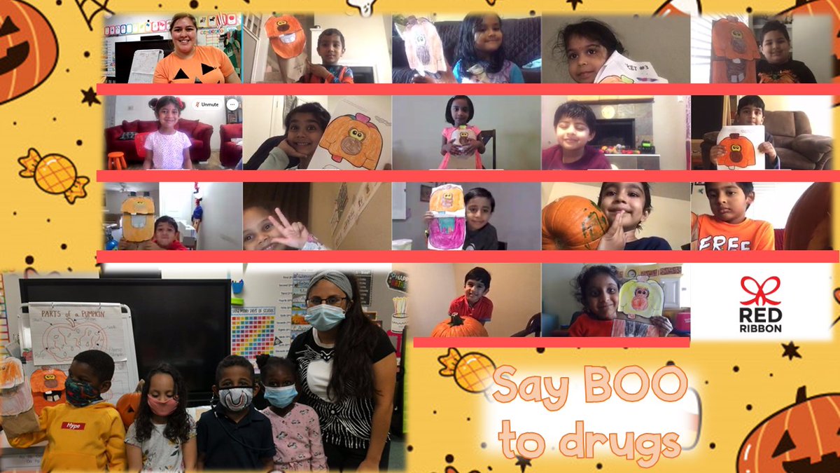 Bannerman_Cass's tweet photo. Say BOO to drugs! It has been such a fun Red Ribbon Week! We all pledge to be happy, be brave, BE DRUG FREE! #redribbonweek #CFBISDprek #freemanunleashed #freemanstrong #TogetherWeCan @redribbonweek @FreemanTigers https://t.co/9CTSOqdaXG