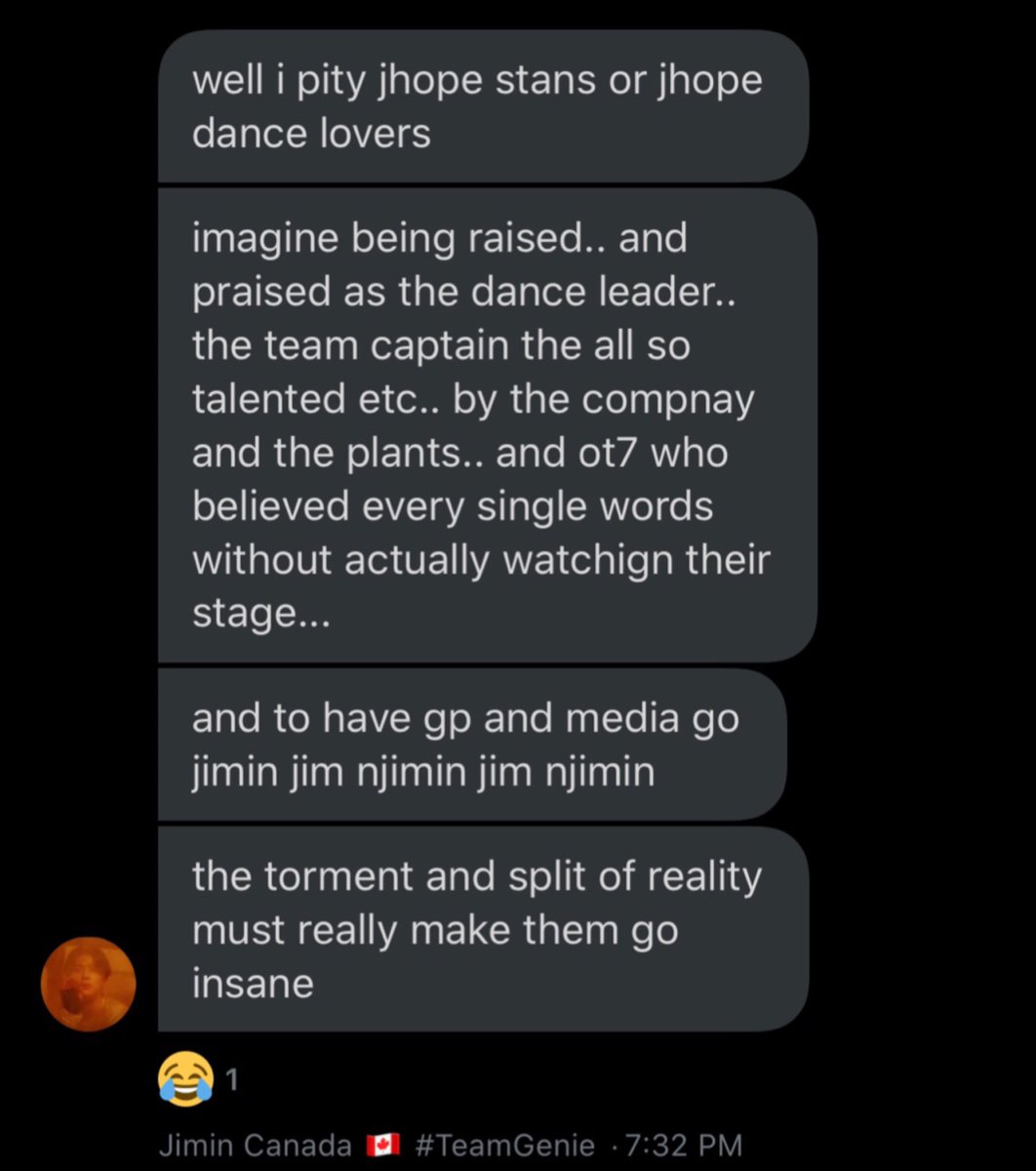 they said they “pity” h/obi stans because they think he’s a such good dancer and this about y/g too