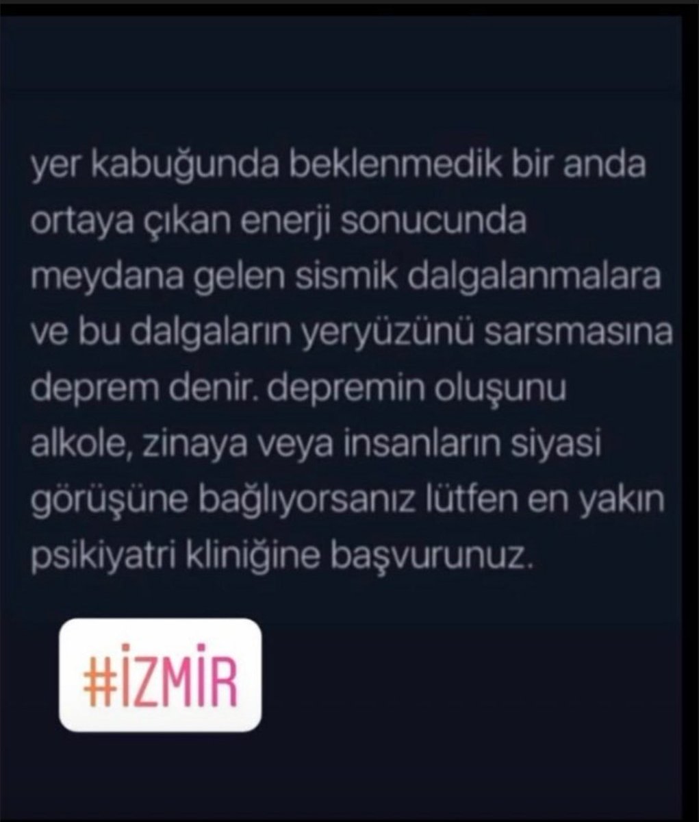 #deprem #İzmir Tam Allah ıslah etsin diyecek oluyorum sonra vazgeçiyorum dine inanirmis gibi yapan dinsizlere çünkü edecek olsa şimdiye ıslah olurlardı 😡😡