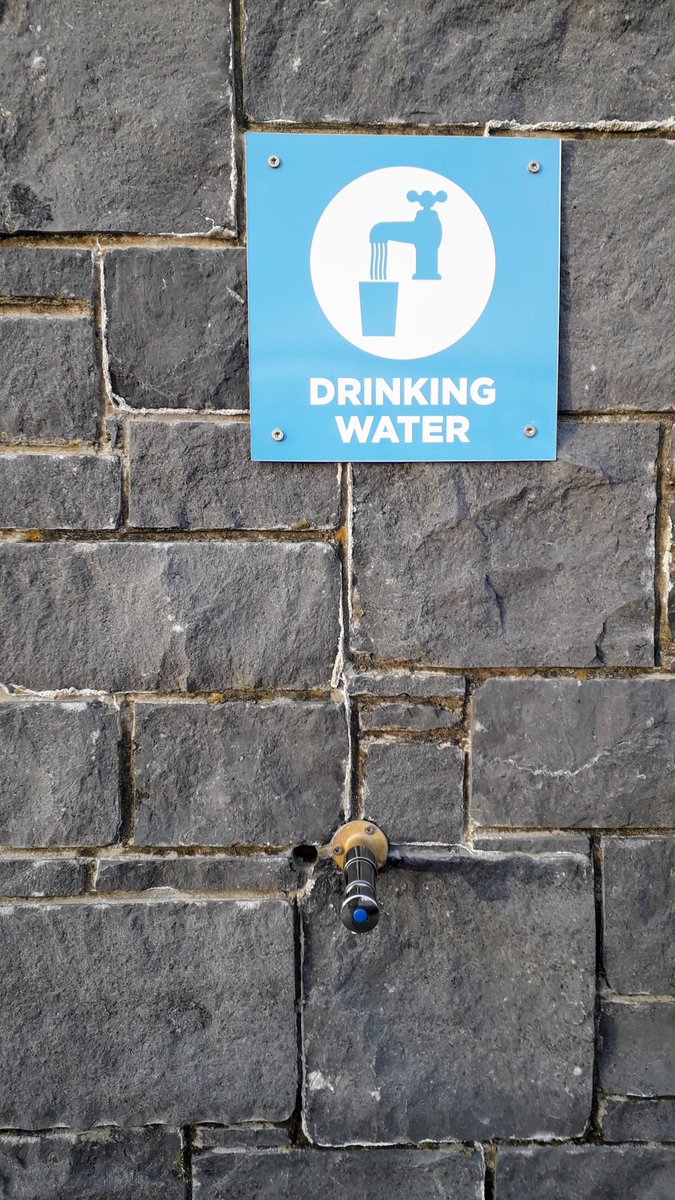 TramoreEcoGroup's tweet photo. Delighted to see two outdoor drinking taps have been installed by @WaterfordCounci at our request at either end of the promenades. There are 102 business in Tramore where you can refill your bottle, cup or flask with free water. We are working hard in reducing plastic in our town https://t.co/cFo9KDsEld