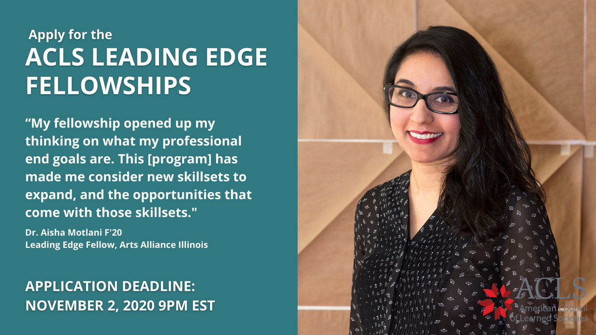 ACLS1919's tweet photo. Are you a recent #humanities PhD whose research explores religion or ethics? Apply for the ACLS Leading Edge Fellowship to pursue community focused research on pressing social issues. Apply by Nov. 2, 9PM EST: https://t.co/xBYjYeAWIh https://t.co/T9nGoW99zn