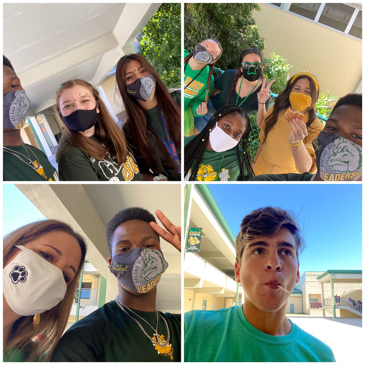 SgaDeland's tweet photo. We end the week with Green and Gold Day to show our Bulldog Spirit. 💚💛 @delandbulldogs https://t.co/XwJo5u5hAQ