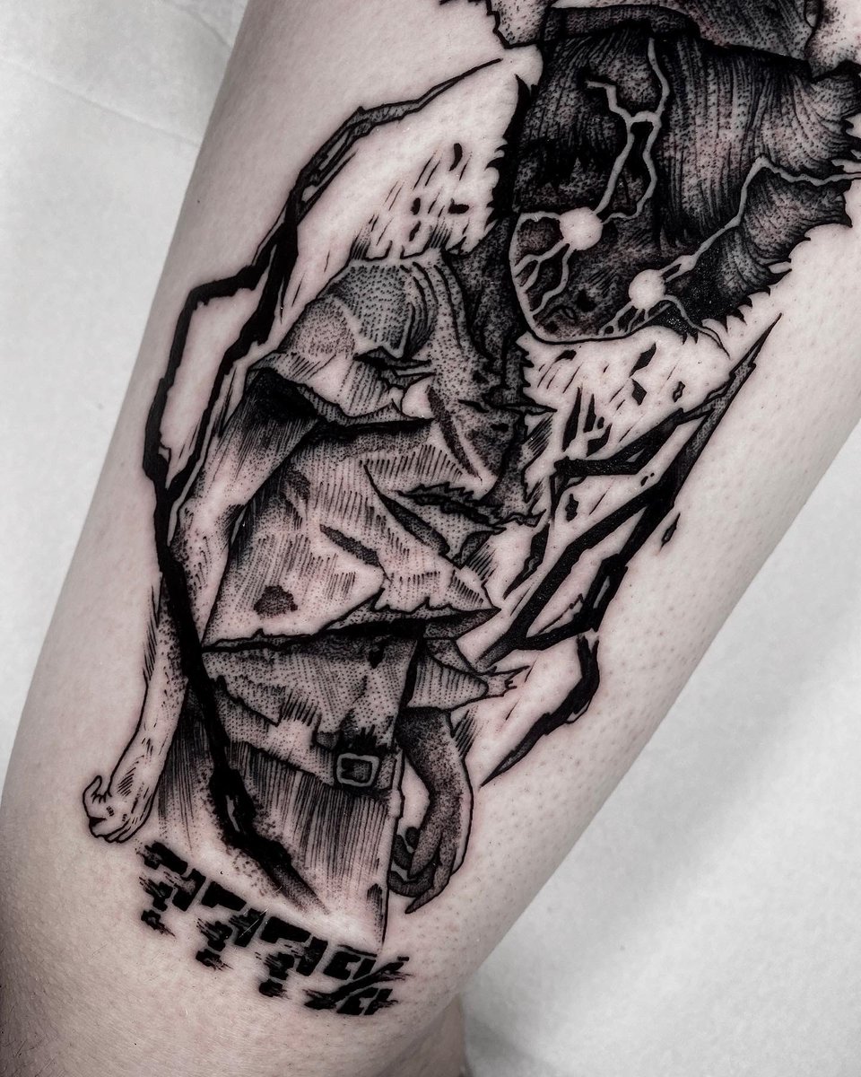 Tattoo Artist on Instagram  MOB PSYCHO 100  Representation of when you  get 100 on a test you didnt study for  For the dozen people who ask me  if Ive done a