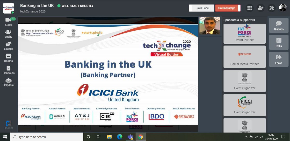 techXchange2020's tweet image. Day: 5 Banking in the UK
Mr. Arun Menon,Business Banking Head, ICICI-UK shared insights on how to do banking when entering the UK market and offerings for overseas startups.
#techXchange #India #UK #ICICI #VirtualEdition