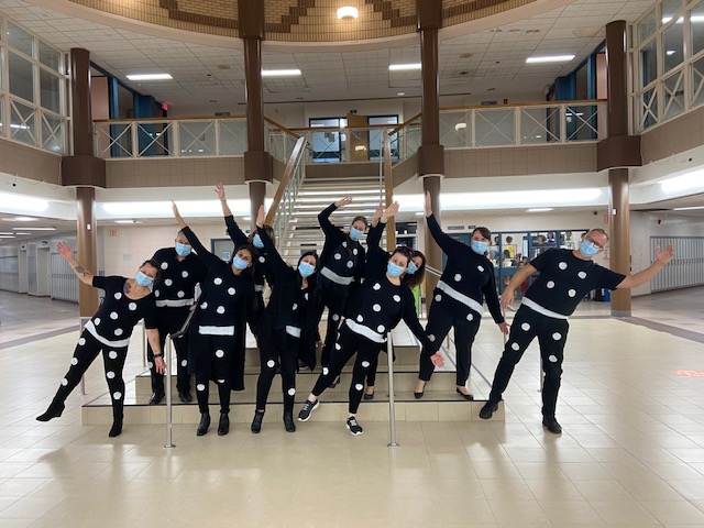 BishopReding's tweet photo. Thank you to the BR staff for participating in our Halloween Costume day.  The theme was board games - we saw Candyland, dominoes, Guess Who Scrabble, Connect Four and others - brings back memories from when we were kids! 😊 Special shout-out out to our scary custodians!!🐈‍⬛👻🎃 https://t.co/O9kWxH8ZUD