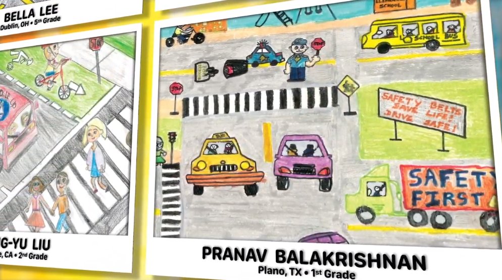 WeAreSchneider's tweet photo. Have you seen the 2020 Road Safety Art winners for the @USDOT @FMCSA contest? What great artwork!
And is that a Schneider orange "Safety First" truck Pranav, 1st grader from Plano, TX colored?🧡#SafetyFirstAndAlways More winners at the FMCSA awards page: https://t.co/RCC0qs62uu https://t.co/x1kRP9iwUL