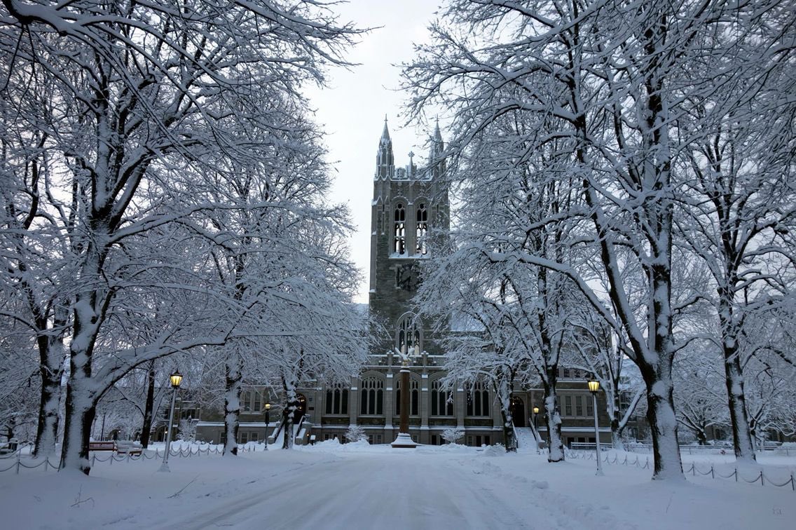 BCEagles's tweet photo. That first snow fall of the year feeling ❄️ https://t.co/eTXeVa1R74