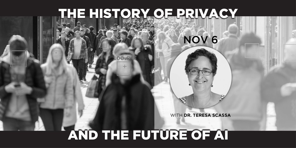 Carleton's Faculty of Arts and Social Sciences (@cu_fass) on Twitter photo Next Friday, Nov. 6, from 12-1 p.m., <a href="/CU_History/">CU_History</a> presents the latest from the Shannon Lectures in History Series. Register now for "The History of Privacy and the Future of AI" with <a href="/TeresaScassa/">Teresa Scassa</a> (<a href="/uOttawa/">Université d'Ottawa | University of Ottawa</a>). More info: bit.ly/shannonlecture… Next Friday, Nov. 6, from 12-1 p.m., <a href="/CU_History/">CU_History</a> presents the latest from the Shannon Lectures in History Series. Register now for "The History of Privacy and the Future of AI" with <a href="/TeresaScassa/">Teresa Scassa</a> (<a href="/uOttawa/">Université d'Ottawa | University of Ottawa</a>). More info: bit.ly/shannonlecture…