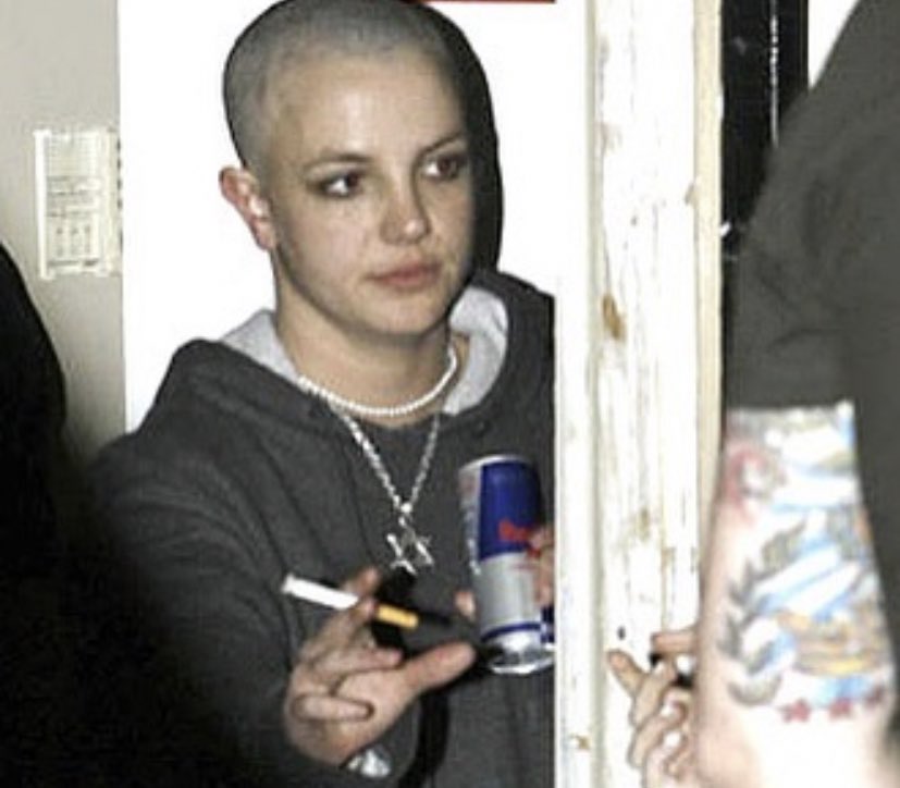 On February 16th 2007, Britney shaved her head. Britney claimed she was tired of everyone touching her. She was right. Ever since she was 16 years old, all she did was what she was told by some man in a suit, making 7 or 8 figures off of sexualizing a teenager/ young adult.