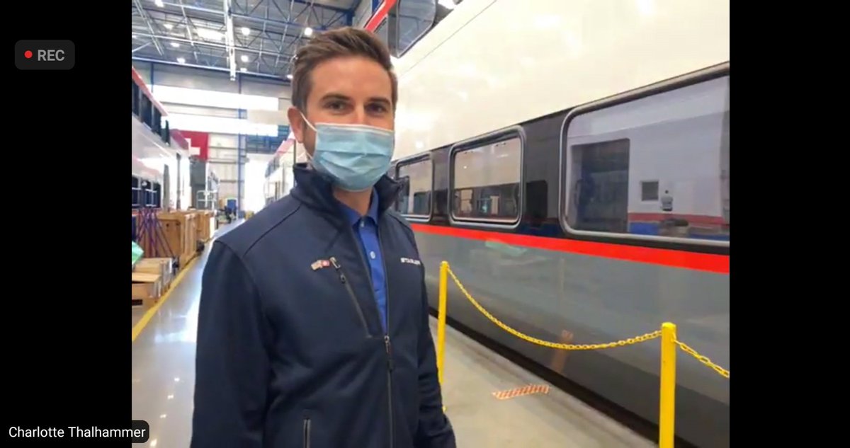 FloEllebrecht's tweet photo. Außerdem wurden direkt aus dem Stadler-Werk in Salt Lake City Fragen beantwortet und ein bisschen die dort gefertigten Züge von außen betrachtet.
Und wer findet die Schweizer Flagge? 🇨🇭😁
#CalMod https://t.co/aQPyjwuTEJ