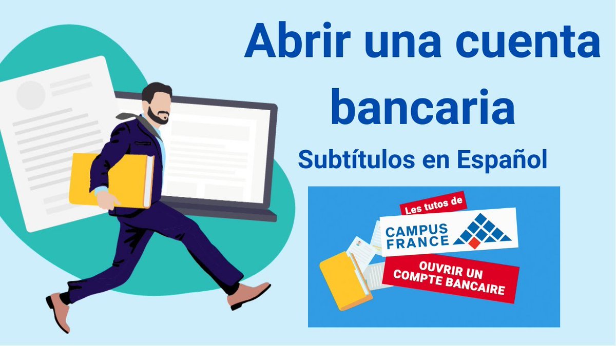 🇫🇷 Tienes la visa estudiante y vas a vivir en Francia 🎓
 Deberás abrir una cuenta en el banco 🏦💶💰
 👀  Mira el tutorial de Campus France bit.ly/2GbH5B7  💡💡💡