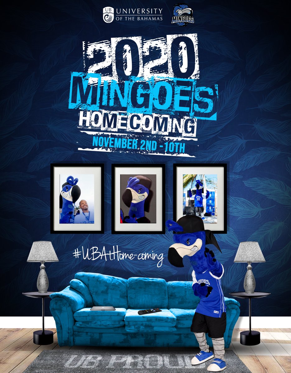University_Bah's tweet photo. Staying at home doesn’t mean that you can’t still have fun connecting with us. The countdown is on for UBAtAHome-Coming 2020. COVID-19 doesn’t stop the show! #UBAtHomeComing #Homecoming2020 #Alumni #Students #UBMingoes #MingoesBlu #StillUBStrong #StillUBProud #FunAtHome https://t.co/X8oz1De7SZ