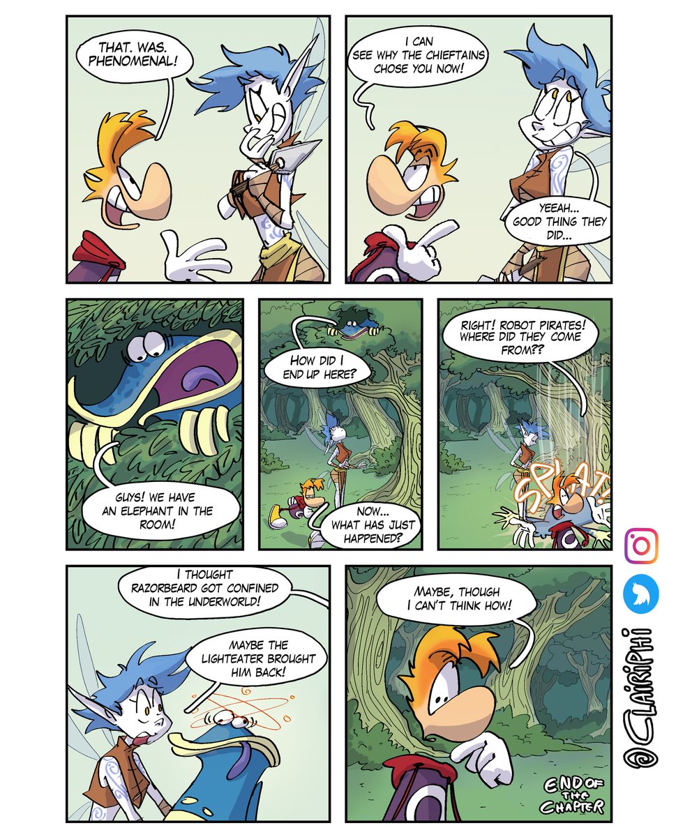 clairiphi's tweet photo. Rayman Nightmarish chapter 2 (Waaty) FINAL PAGES! 💖💖
(Lettering and color correction by Thepinna on IG✨)
#Rayman #raymannightmarish #comic #rayman2020 https://t.co/qwbvJUiCv4