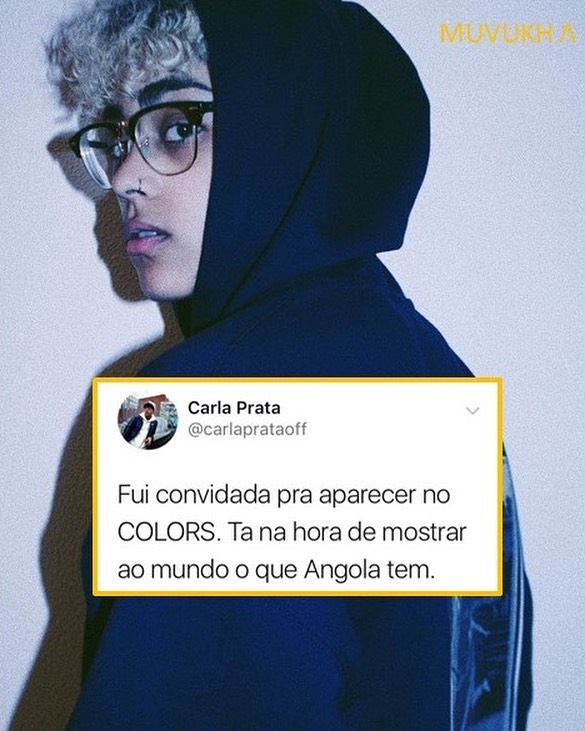 muvukha's tweet photo. A talentosa cantora angolana, @carlaprataoff foi convidada à apresentar a sua música na @colorsxstudios, lembrando que essa plataforma prima pela originalidade, diferença e estética única.
#colorstudio #angola #carlaprata #AfricanMusic https://t.co/sgFY3G61mx