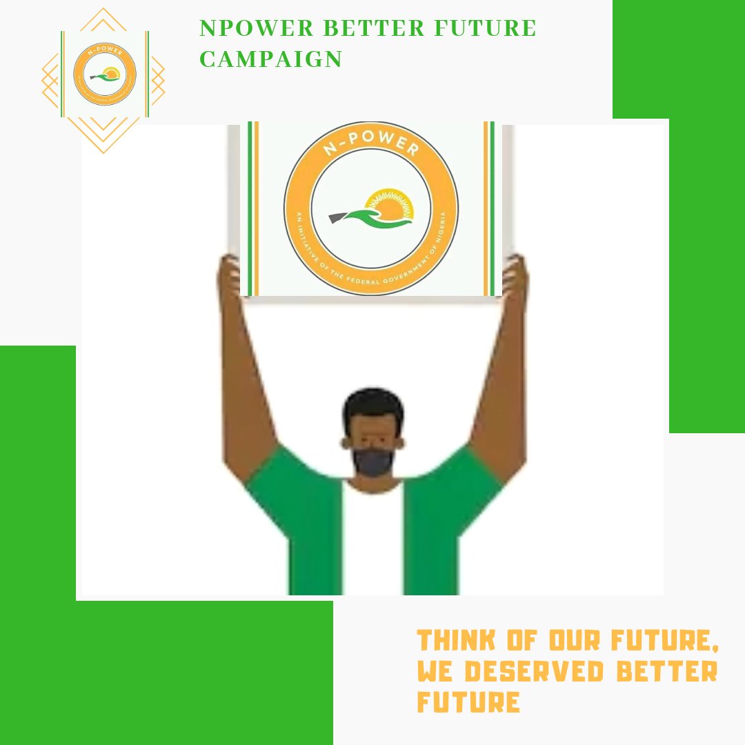 BetterNpower's tweet photo. @NigeriaNewsdesk Npower volunteers deserved better future. https://t.co/c0i4mFbJIn