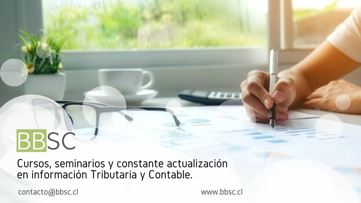 Nosotros educamos a nuestros clientes, respecto a materias tributarias y contables. Contáctenos en contacto@bbsc.cl - +56 9 8139 3599 - https://t.co/rcJBdYaBgE
#AsesoriaTributaria #Asesoria #Contabilidad #BBSC #Santiago #Chile #profesionales https://t.co/2oTNeoR9rN