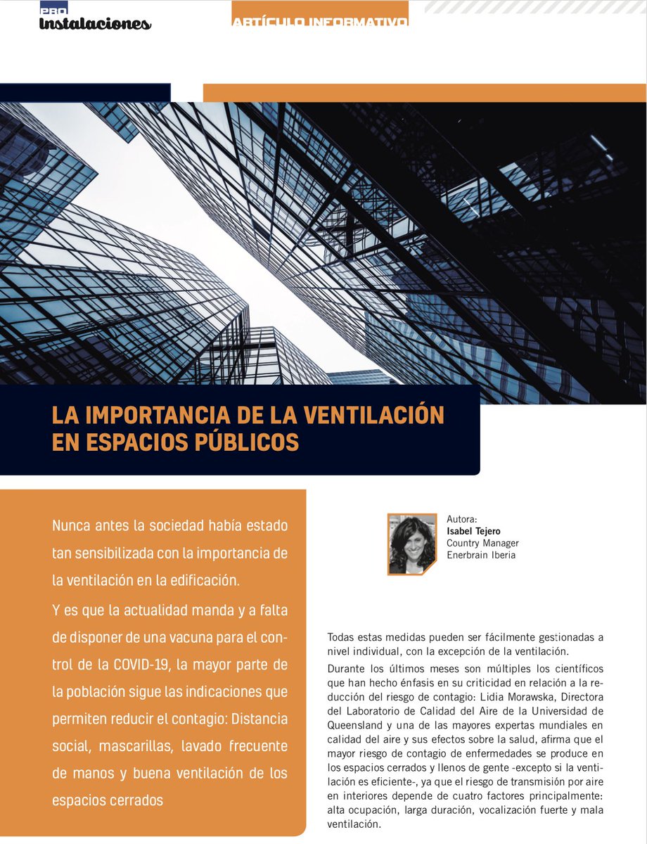 ¿Sabes cómo mejorar la ventilación de los espacios públicos? Léeme este mes en la revista <a href="/proinstalacions/">PRO instalaciones</a> proinstalaciones.com/revista-digital
