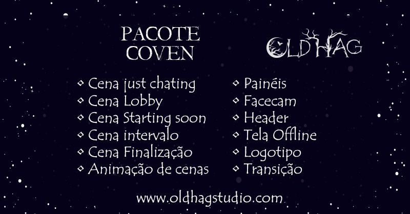 OldHagStudio's tweet photo. Com a união de forças, chega mais um pacote pra lá de especial no Old Hag. Quem solicitar um dos pacotes dentro do período de 16/10/2020 à 16/11/2020 ganha 25% de desconto.
#streamconcept #oldhagstudio #stream #design #gamer #twitch #rpg #streamrpg #streampack #overlay #template https://t.co/RYTxP5pNVr