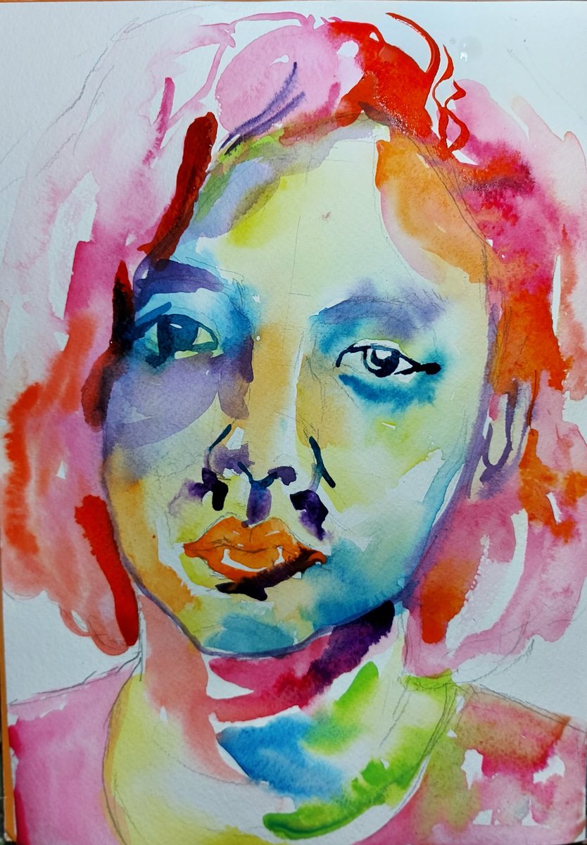 YodchatT's tweet photo. Self-Portrait #artists #watercolour #selfportrait https://t.co/TrqsP0nvtU