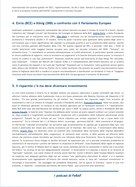 FeBAF's tweet photo. #Letteraf 39/2020
In questo numero
1 EuroMed: #FeBAF, sostenere sviluppo per il post Covid
2 #CMU e #Covid: dati @AFME_EU
3 Piazze finanziarie EU: premere l’acceleratore su CMU #EUFCR
4 BCE e SRB in ECON
5 Il #risparmio c’è: deve diventare investimento
https://t.co/rrkLGsHYPb https://t.co/QhhC6nLfYn