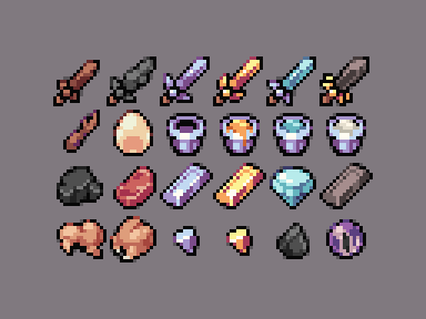 added and redid some items recently.

#minecraft #texturepack #pixelart