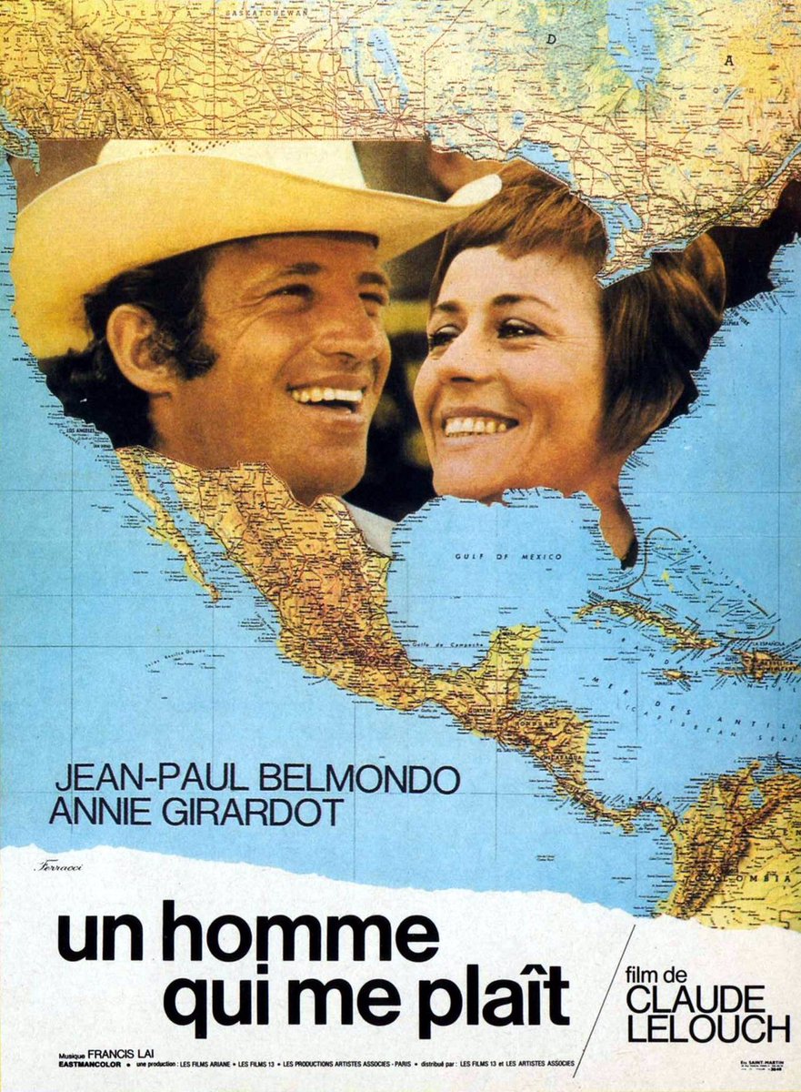 philippe_rouyer's tweet photo. À 23h20 sur @France3tv, c’est l’heure du Ciné-club. Avec un très bon @LelouchOfficiel «Un homme qui me plaît» (1969) : #JeanPaulBelmondo compositeur de musique de film séduit #AnnieGirardot vedette internationale le temps d’une parenthèse enchantée sur les routes américaines https://t.co/0odis3n25M
