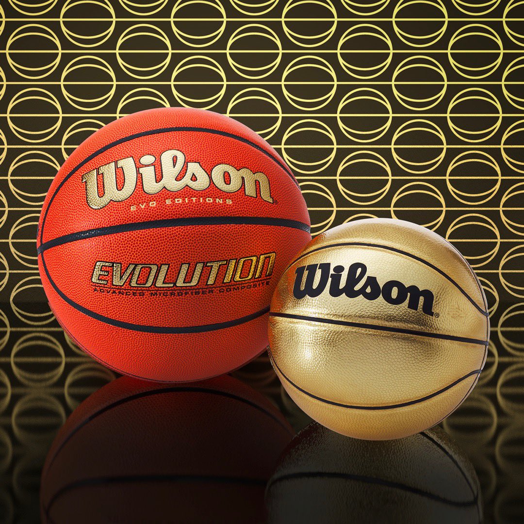 WilsonBasktball's tweet photo. All gold everything. Join the party and get your limited edition Gold Evolution basketball by tapping the link below! 🏀🥂
#wilsonbasketball #goldevolution
🏆: https://t.co/z6rBS8iPUP https://t.co/ipEVWOXeaH