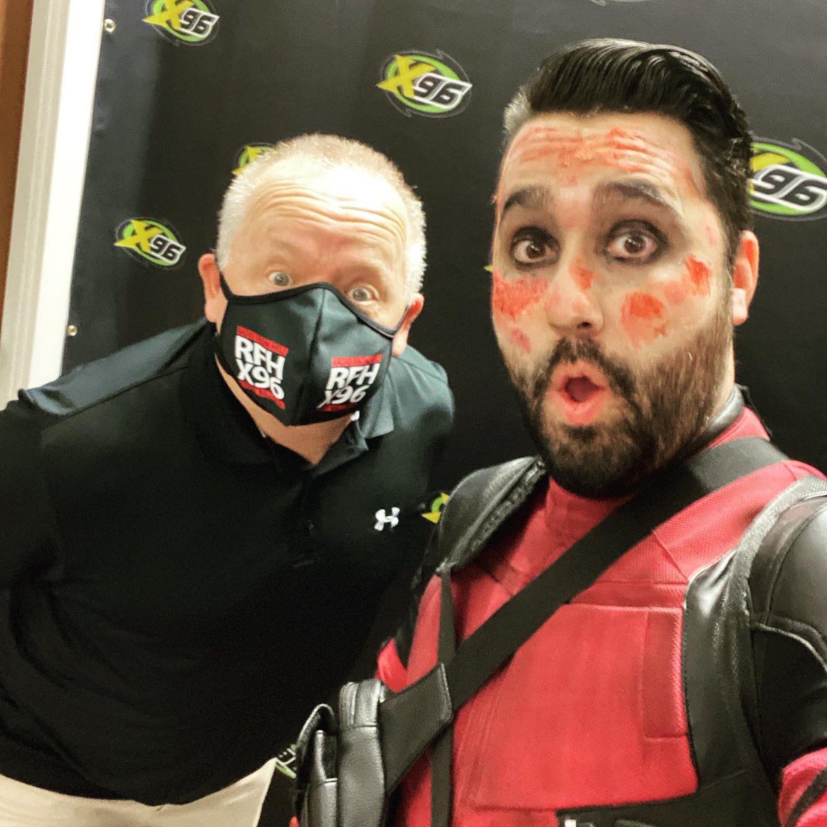 SgtPerezX96's tweet photo. That’s right!! Had to bring out Deadpool for Halloween!! Yes, I’m at work and yes i do have perfect hair, thank you for noticing!! @VancityReynolds and @robertliefeld would be proud!!
#deadpool #halloween #work #thedapperdeadpool #dapperdeadpool https://t.co/UAsrDzip2X