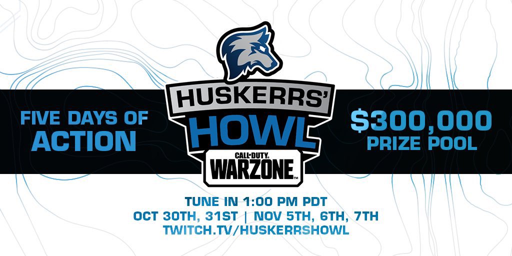 ActEntGroup's tweet photo. Today kicks off the @HusKerrs Howl at 1PM PST! $30k is up for grabs! Tune in at https://t.co/Rvei73O1Bh https://t.co/uUXjiQMuiJ