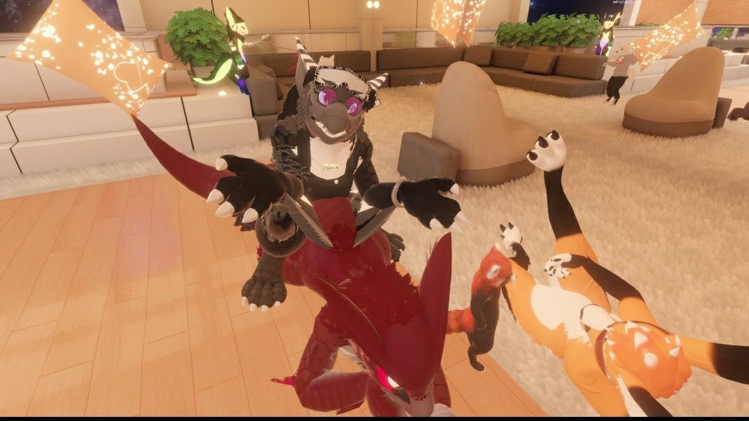 RisnorWolf's tweet photo. Happy #VirtualFriday! Random pics friends have taken of me… seemingly always in compromising situations… >.> https://t.co/V1g9vbMYGh