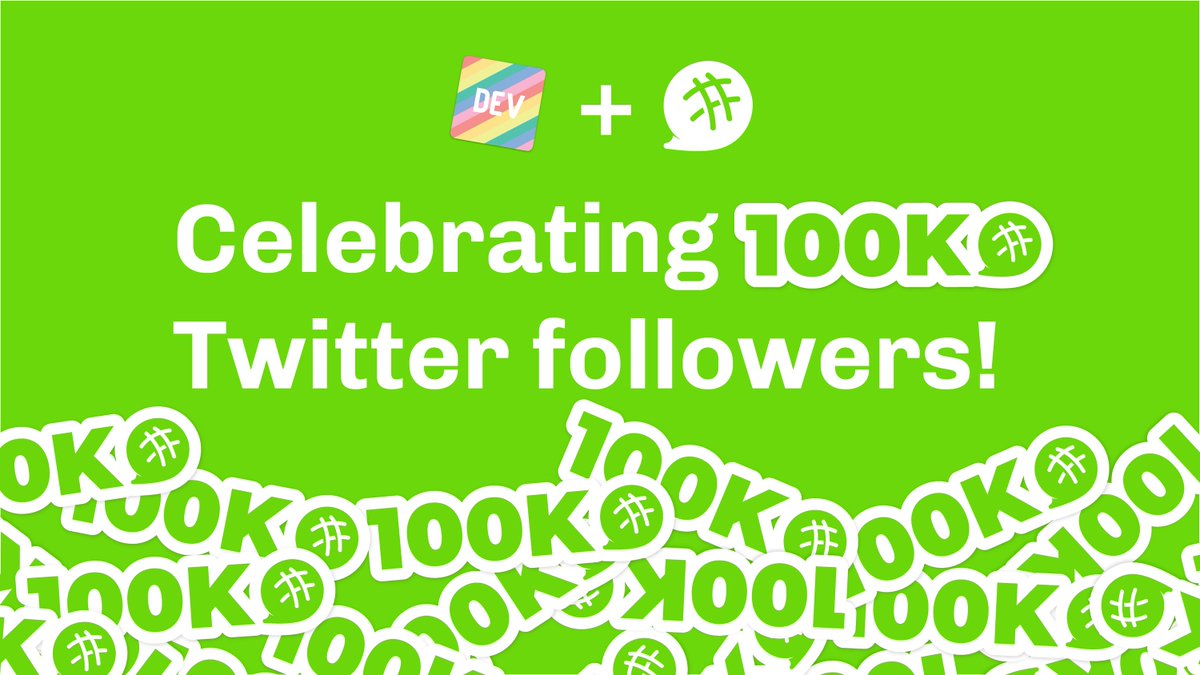 CodeNewbies's tweet photo. 100k! What a humbling milestone. 💯

Thank you for being part of the most supportive community of programmers and people learning to code. ❤️

We’re celebrating by giving away FREE stickers! Some of the stickers in this bundle are limited edition — we’ll never have them again! 🎁 https://t.co/OOMo8lJPgs