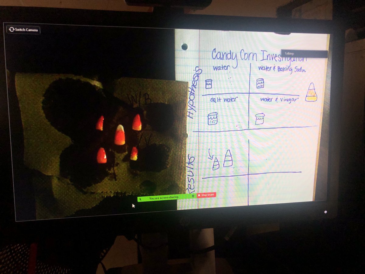 Burton5th's tweet photo. Candy Corn Investigation with In-person and Virtual students.  All of the students loved it.  ⁦@NISDElemScience⁩ ⁦@WardWranglers⁩ ⁦@sundaydnelson⁩ https://t.co/E3jMn5vsWX