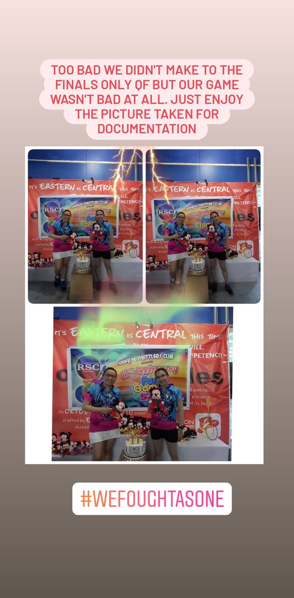 Lana_sang's tweet photo. We tried our best but our best wasn't good enough so we just will enjoyed the picture taken..๐คฃ๐คฃ๐คฃ
#badminton #badmintonrsc17thanniversary #badmintonislife https://t.co/ocXVzqiNcn