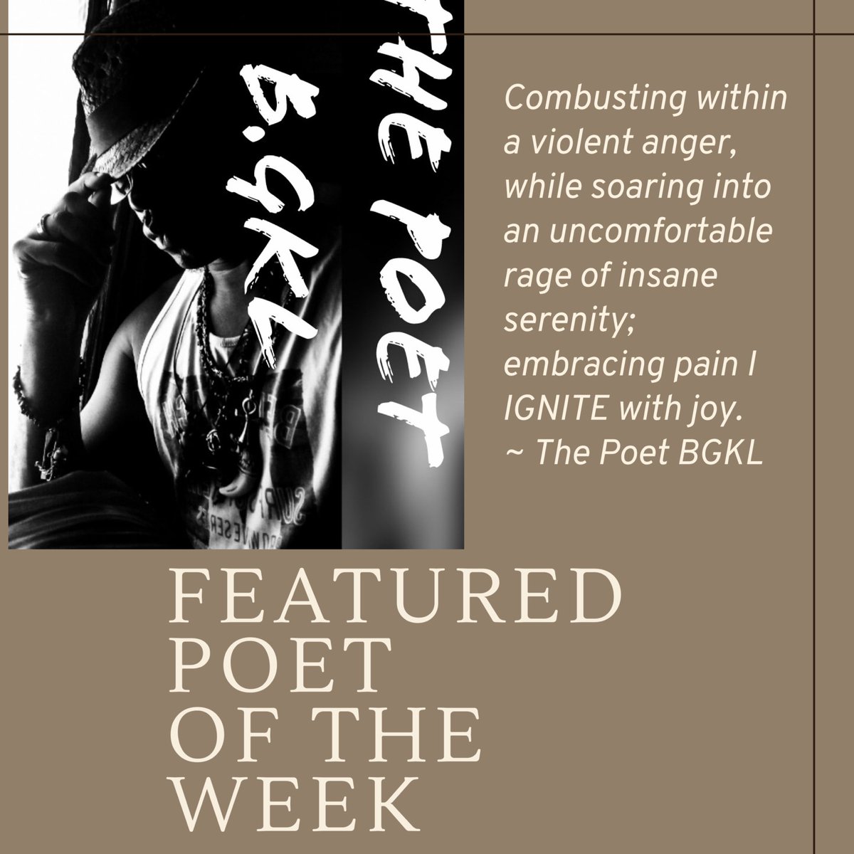 TiaWroteIt's tweet photo. 🎉CONGRATS to this week’s Poetry Challenge Winner🎉 @ThePoetBGKL 

To Contact this poet:
⬇️⬇️⬇️

https://t.co/IgKjtyfE7v

👑👑
#thepoetbgkl #poeticcommunity #poetrylovers #poetrychallenge #featuredpoet #blackpoets #poetrynation #WritingCommunity https://t.co/kK3CEF6E15