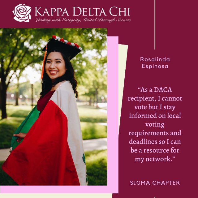 KDChi's tweet photo. You can be a resource to your community! Help inform your network during this election!
#KDChiNationals #KDChi #ΚΔΧ #KappaDeltaChi #Sisterhood #Sorority #ServiceBasedSorority #Service #KDChiLeader #Not4YearsForLife #UHIL #UnityHonestyIntegrityLeadership #Vote #Vote2020 https://t.co/HvKfIEC9rp