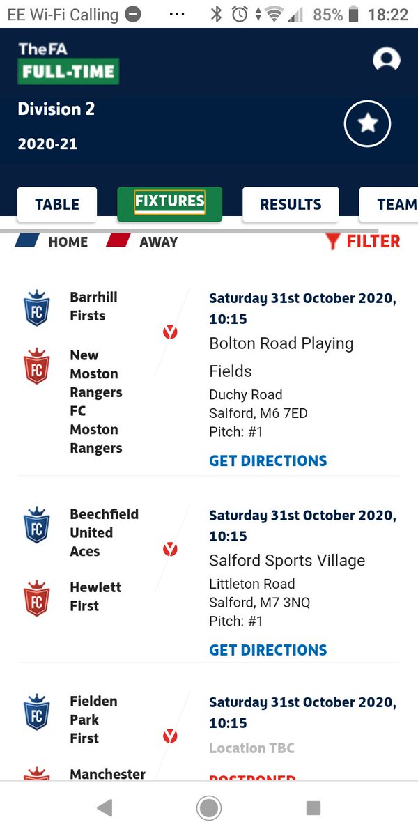 Home Fixture!
10am ko, Barrhill Fields, Irlams o'th Height.
Come down and support the lads, socially distanced of course👍
We welcome our opponents from New Moston Rangers.