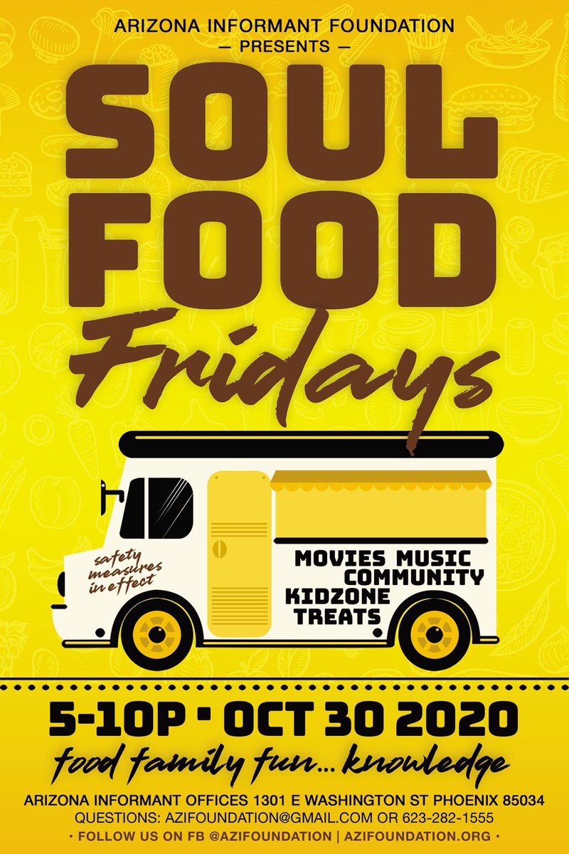 Daichatre's tweet photo. Soul Food Friday..Stop by the Arizona Informant Office today 10/30/20 from 5pm -10pm https://t.co/fM0GLArkvJ