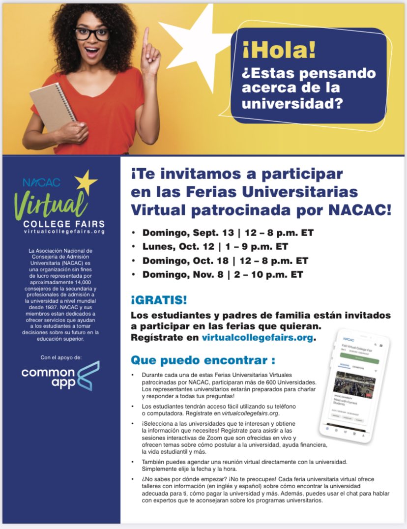 B-CC Counseling (@counseling_bcc) on Twitter photo See flyers below for information about another virtual college fair opportunity! This one is coming up on November 8th. See flyers below for information about another virtual college fair opportunity! This one is coming up on November 8th.