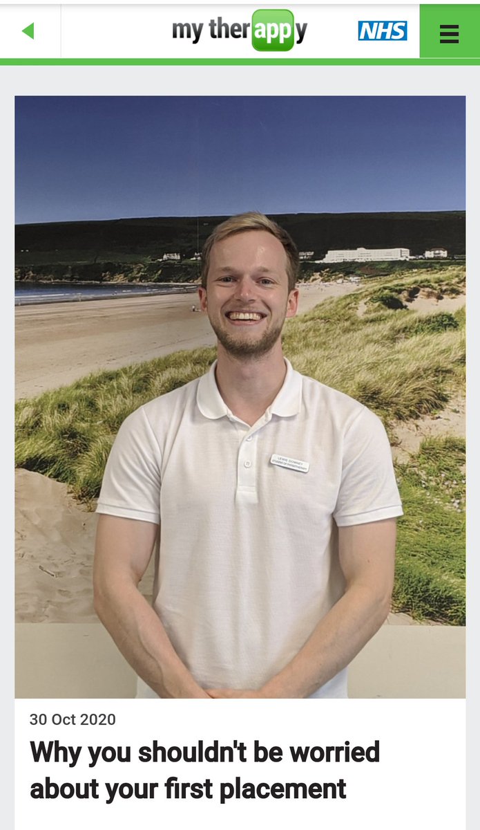mytherappy (@mytherappy) on Twitter photo Lewis #physio student from <a href="/PlymUniPhysio/">University Of Plymouth Physio Society</a> shares his experiences of first placement @ndht.
my-therappy.co.uk/news/2020/why-… Lewis #physio student from <a href="/PlymUniPhysio/">University Of Plymouth Physio Society</a> shares his experiences of first placement @ndht.
my-therappy.co.uk/news/2020/why-…