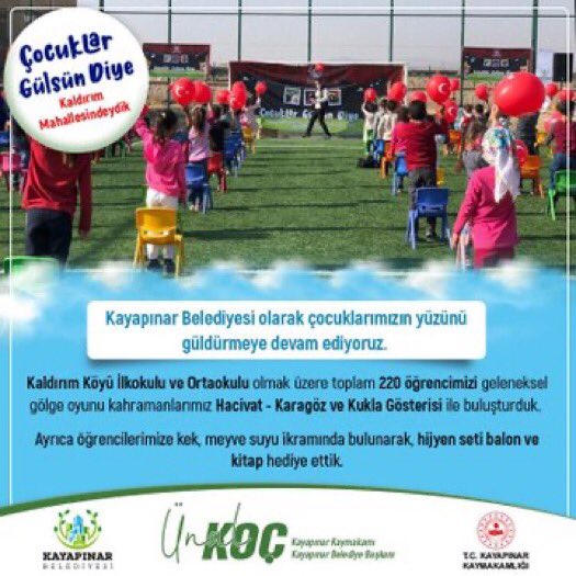 UnalKOC_'s tweet photo. Çocuklar Gülsün Diye Kaldırım Mahallesindeydik.
Çocuklarımızı geleneksel gölge oyunu kahramanlarımız Hacivat - Karagöz ve Kukla Gösterisi ile buluşturduk. 

Ayrıca öğrencilerimize kek, meyve suyu ikramında bulunarak, hijyen seti balon ve kitap hediye ettik. https://t.co/CipMP2HhhY