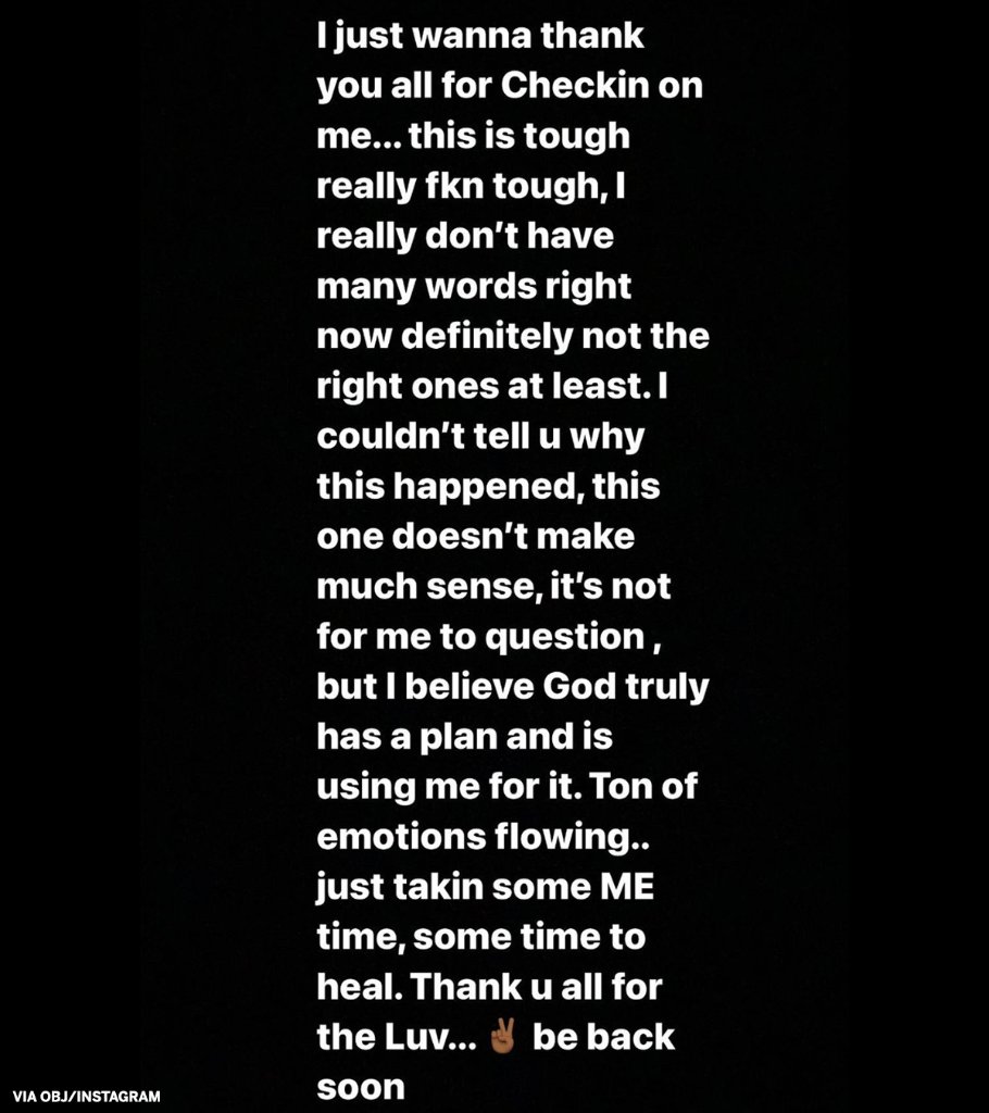 SportsCenter's tweet photo. "be back soon"

OBJ posted about his comeback. https://t.co/lwFUEtFh1K