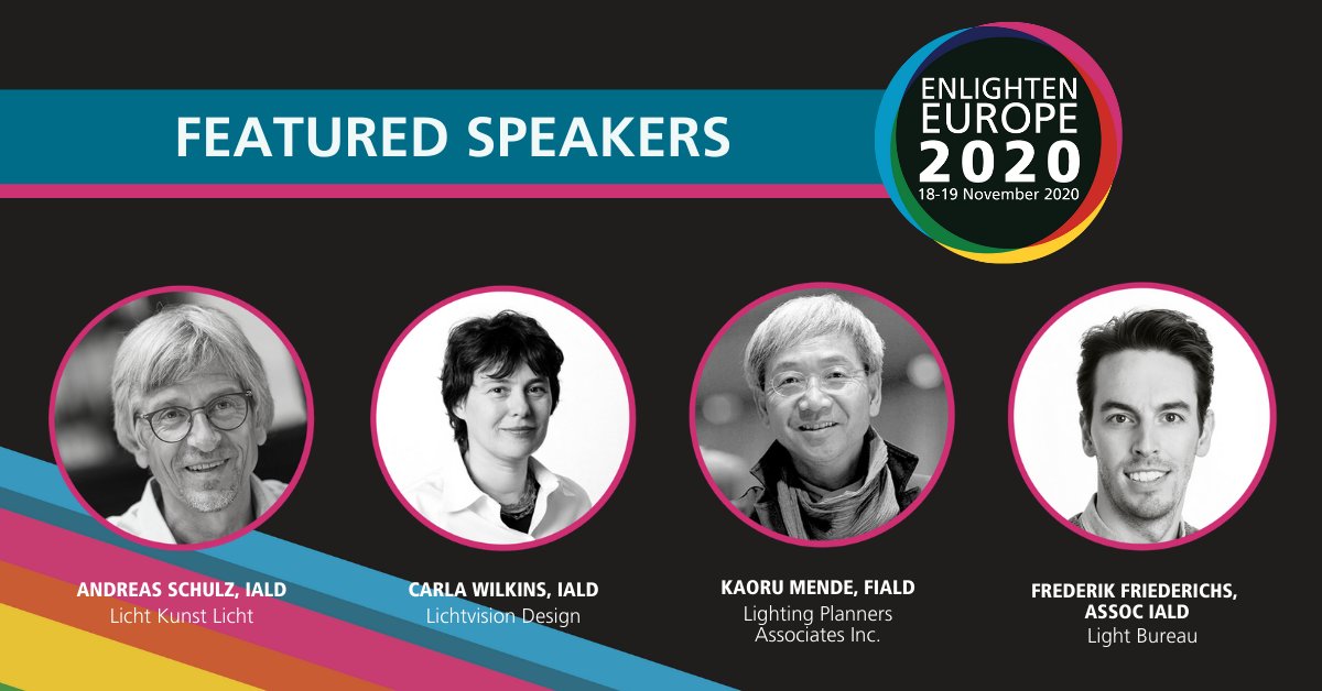 Whether you’re a #lightingdesigner or just someone who’s passionate about light, Enlighten Europe Online is the event for you! Check out our full speaker lineup and register at iald.me/EUonline_regis… #IALDenlighten #TogetherConnected