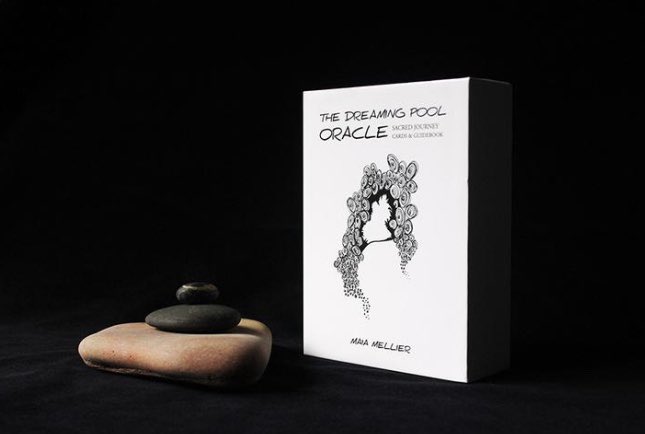 Maia Mellier has designed this unique oracle game which comprises a set of cards that is also a tool for self-reflection & lateral thinking. Visit her site to learn more:  https://moonbase.earth/products/the-dreaming-pool-oracle-cards . @MaiaMellier