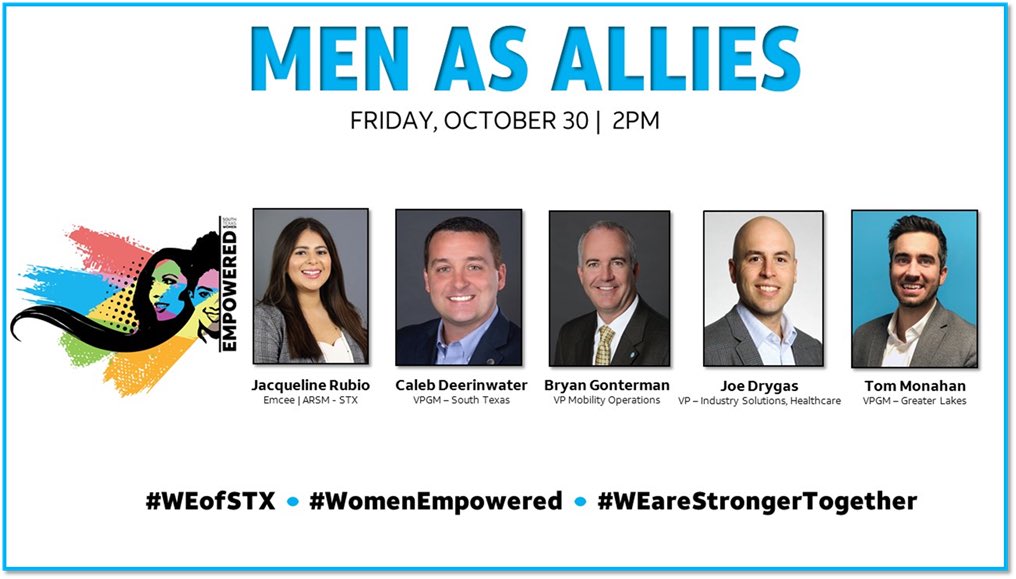 WE are ready for today’s Women Empowered Session with our Men as Allies! 

#WEofSTX • #WomenEmpowered • #WEareStrongerTogether