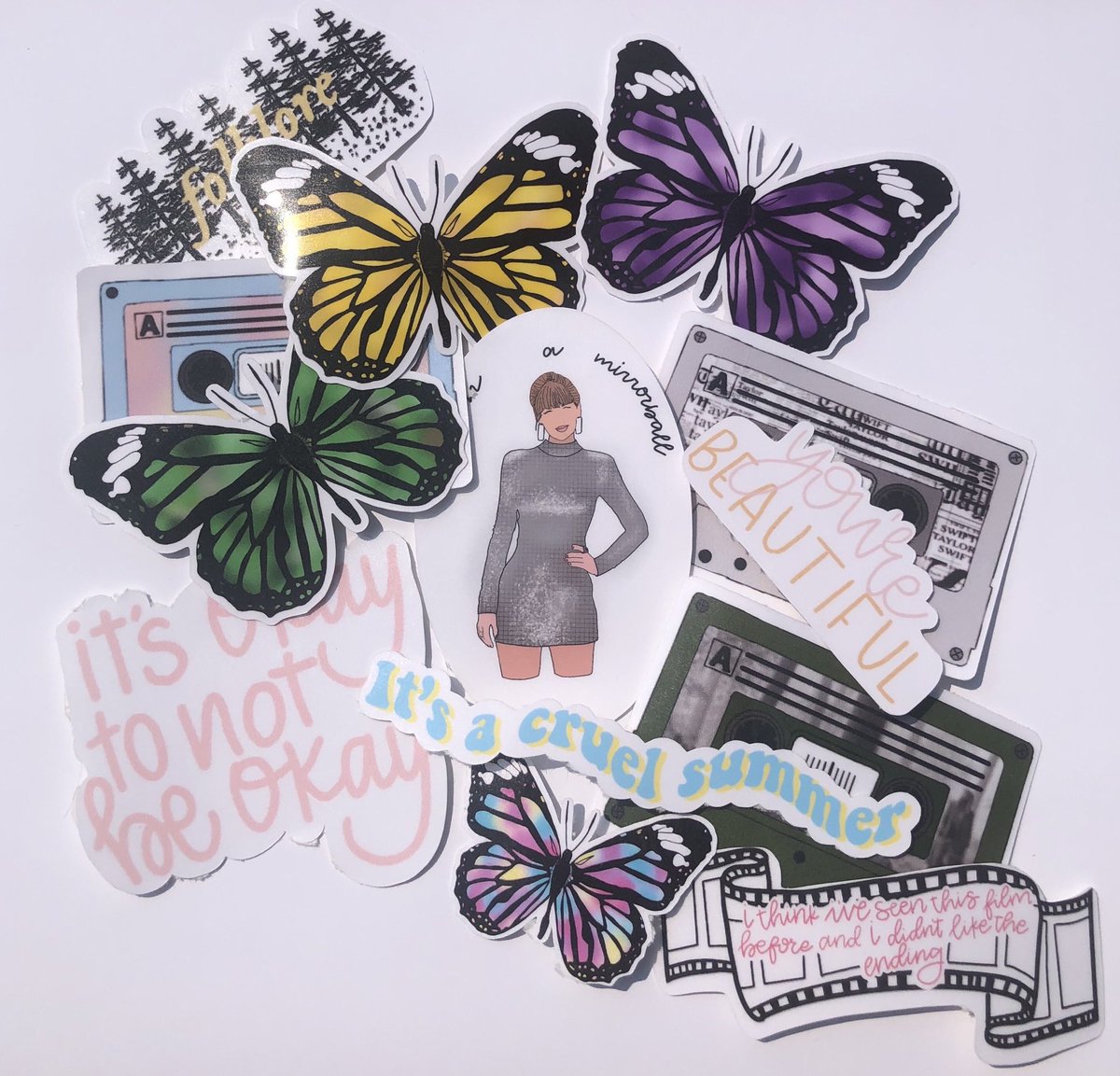 . @kaitdunnx  http://kaitcreativeco.etsy.com  has the cutest stickers! Perfect for your laptop, water bottle, or notebook. They even have a Taylor Halloween Custom Sticker Pack that features some of Taylor’s costumes over the years 