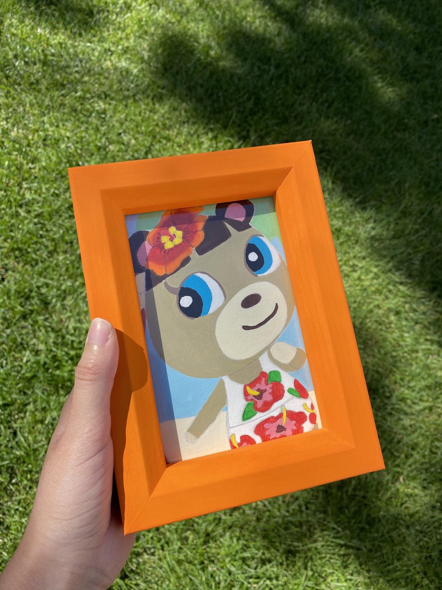 . @actrendyartist ( @fightindragonsx)  http://actrendyartist.etsy.com  paints custom portraits! These one of a kind pieces are adorable, and perfect if you’re a big AC fan. Also, definitely a good addition to your own room when your favorite villager isn’t giving you their photo!