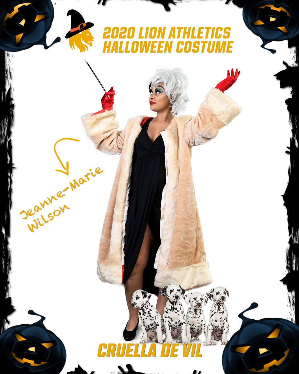 She needs 101 votes -  @Lion_WBB's  @coachjmwilson is Cruella DeVil!