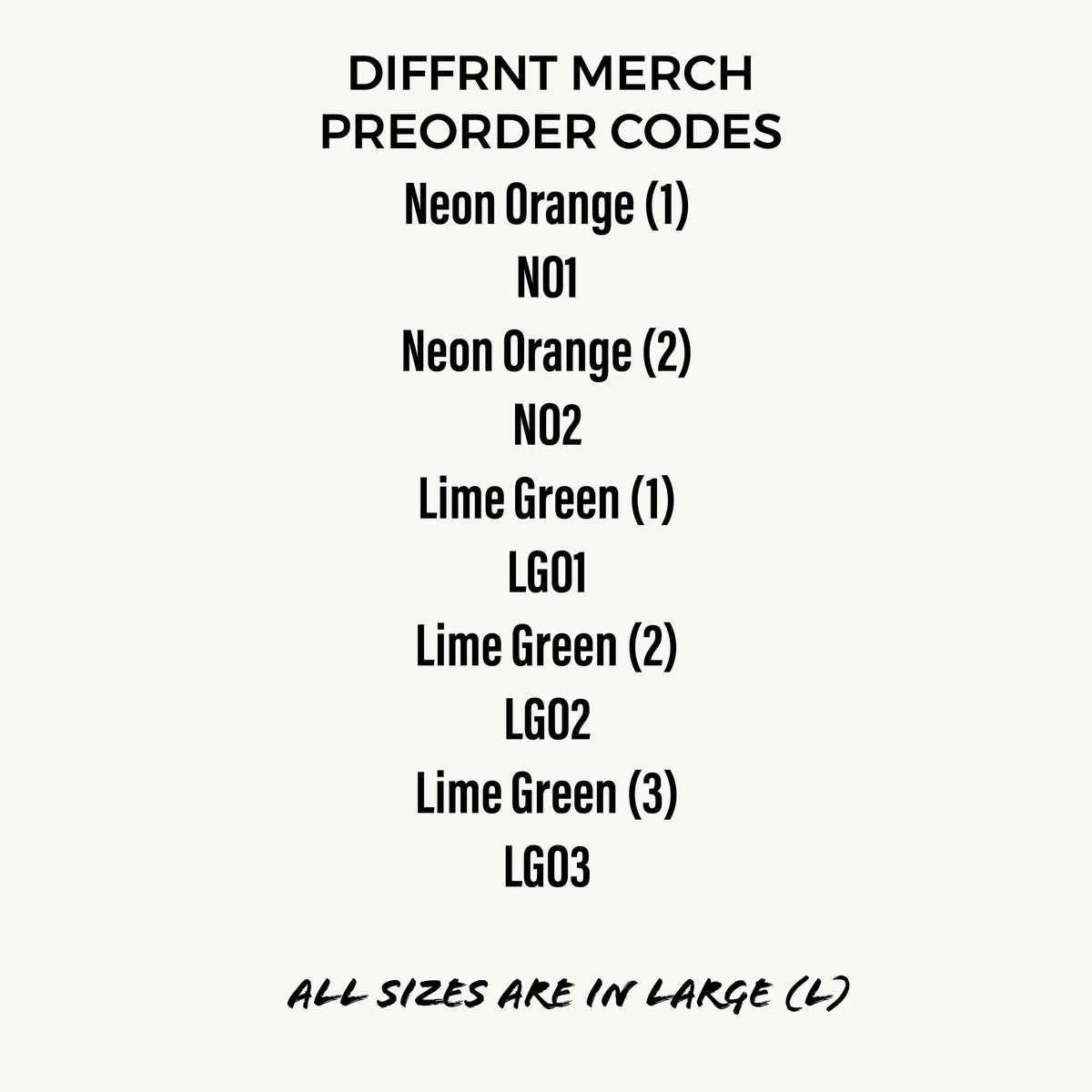 VisionryOffical's tweet photo. PreOrder your #DIFFRNT
Merch on +263782808912

Using the codes on the picture https://t.co/cmqDy42dnn
