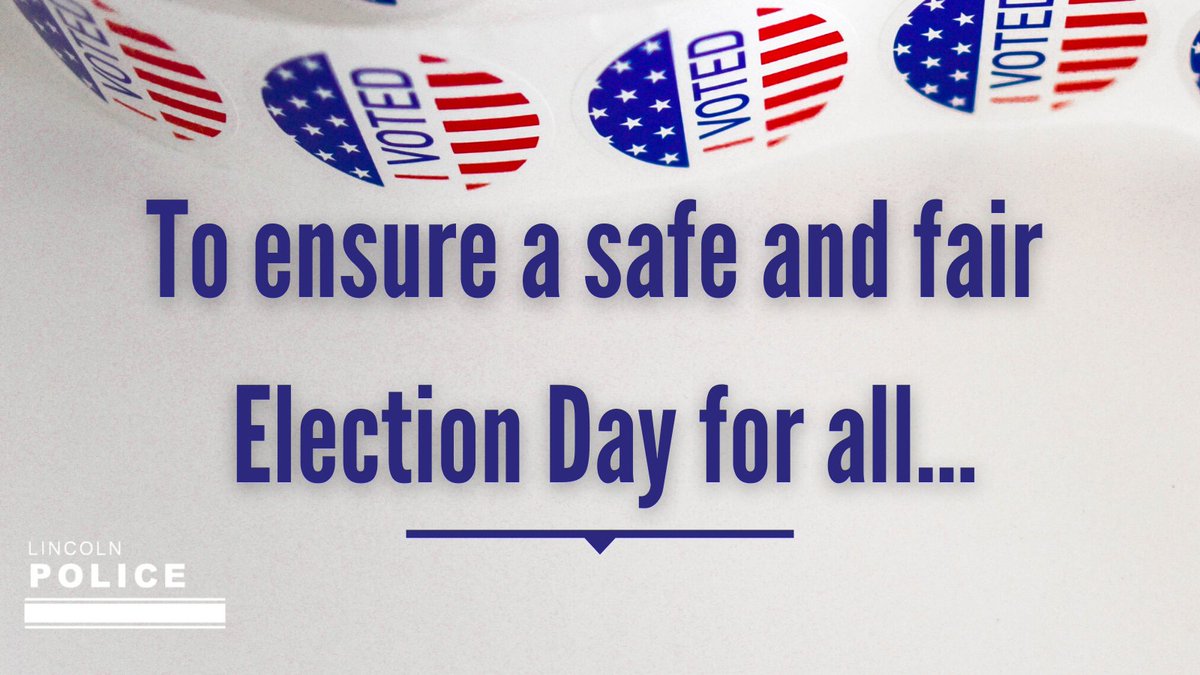 Lincoln_Police's tweet photo. All voters have the right to cast their votes free from coercion/intimidation. If needed, we are here to help ensure a safe and fair Election Day for all.  #ElectionDay2020

To report violations, such as electioneering at or interfering with polling locations, call 402-441-6000. https://t.co/sbWMJLfDuJ