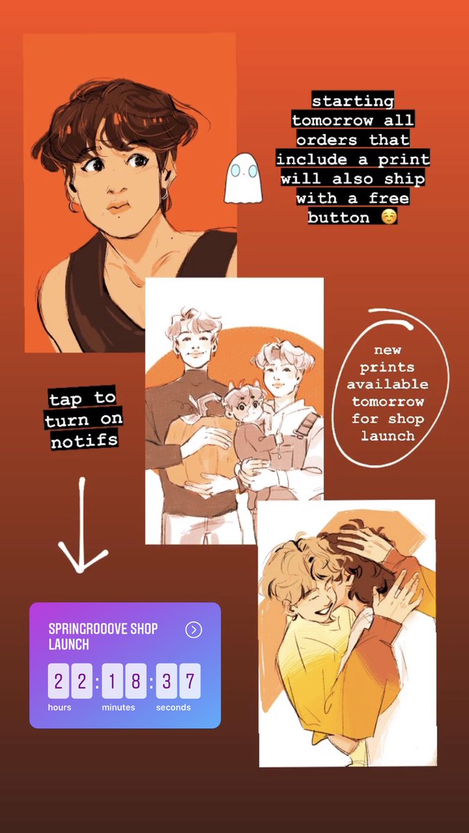 regarding my shop launch tomorrow! (screenshots from my ig story - you can head there to turn on the countdown if you like) ☺️?